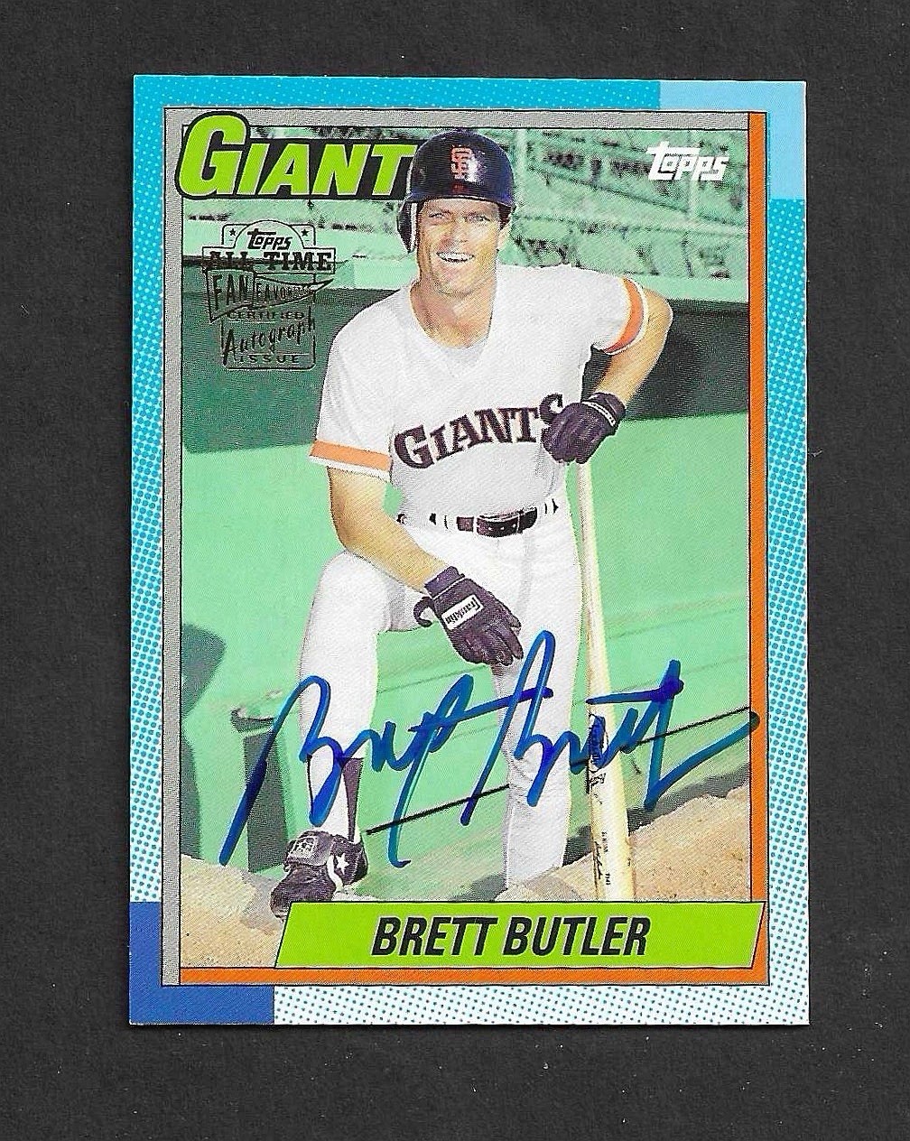 BRETT BUTLER 2005 Topps Archives All-Time Fan Favorites Certified Auto Giants BRETT BUTLER 2005 Topps Archives All-Time Fan Favorites Certified Auto Giants