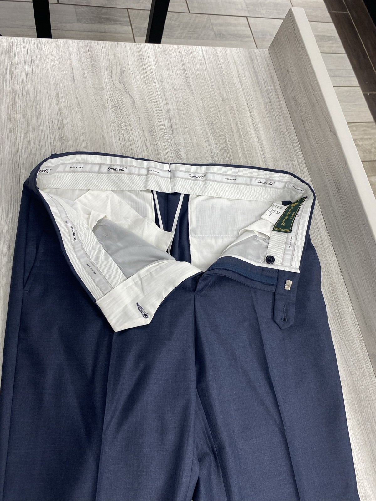 NWOT FASHION FORWARD SANTORELLI MENS PANTS MADE IN ITALY SZ 34\