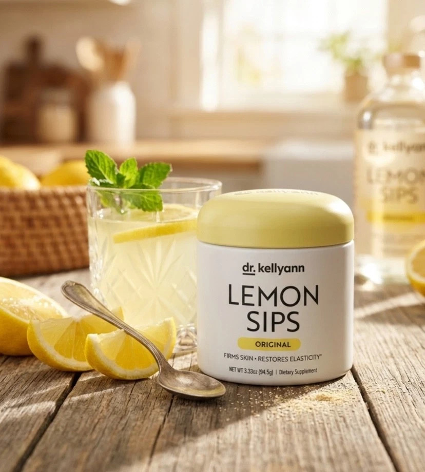 (NEW) DR. KELLYANN Lemon Sips Original Drink Mix Hydrates & Firms Skin EXP 10/26 (NEW) DR. KELLYANN Lemon Sips Original Drink Mix Hydrates & Firms Skin EXP 10/26