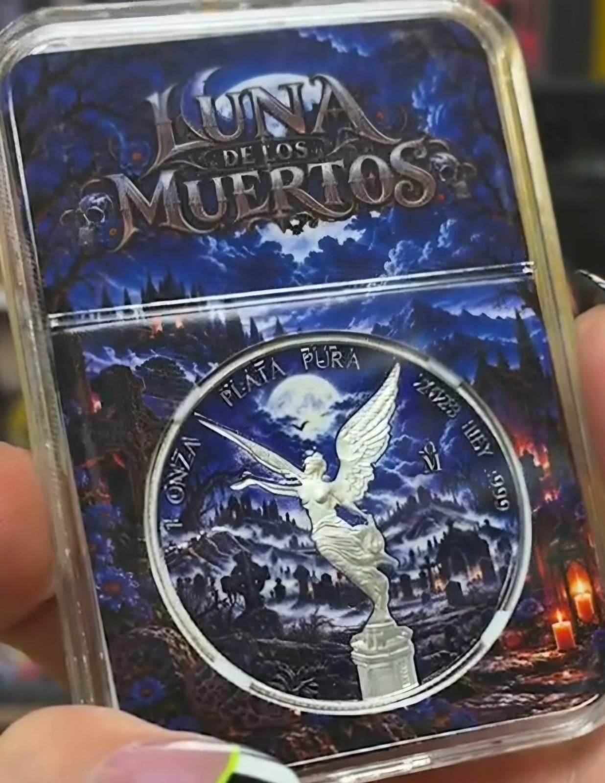 2023 Mexico 1 oz Silver Libertad| Luna de los Muertos|Hayleybug| Limited Edition