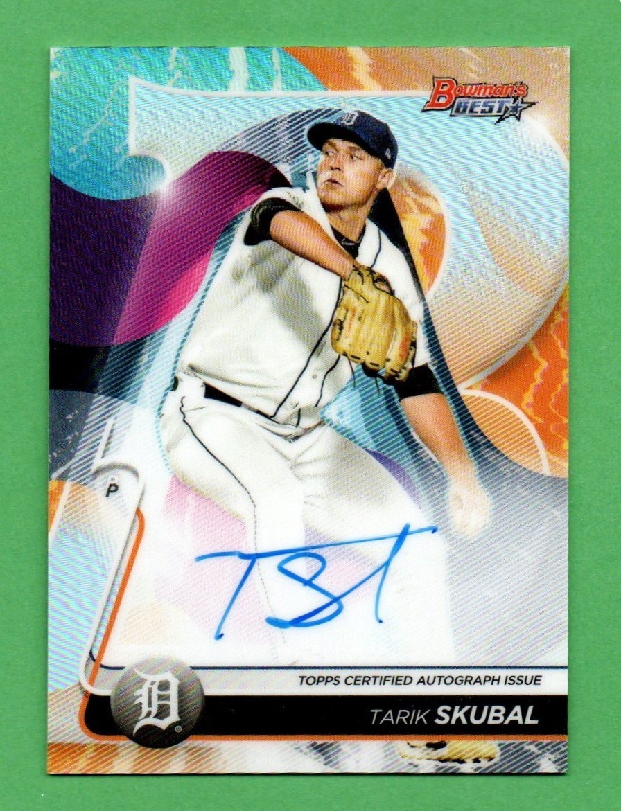 2020 Bowman's Best Best of 2020 Refractor Tarik Skubal Rookie Auto 2020 Bowman's Best Best of 2020 Refractor Tarik Skubal Rookie Auto