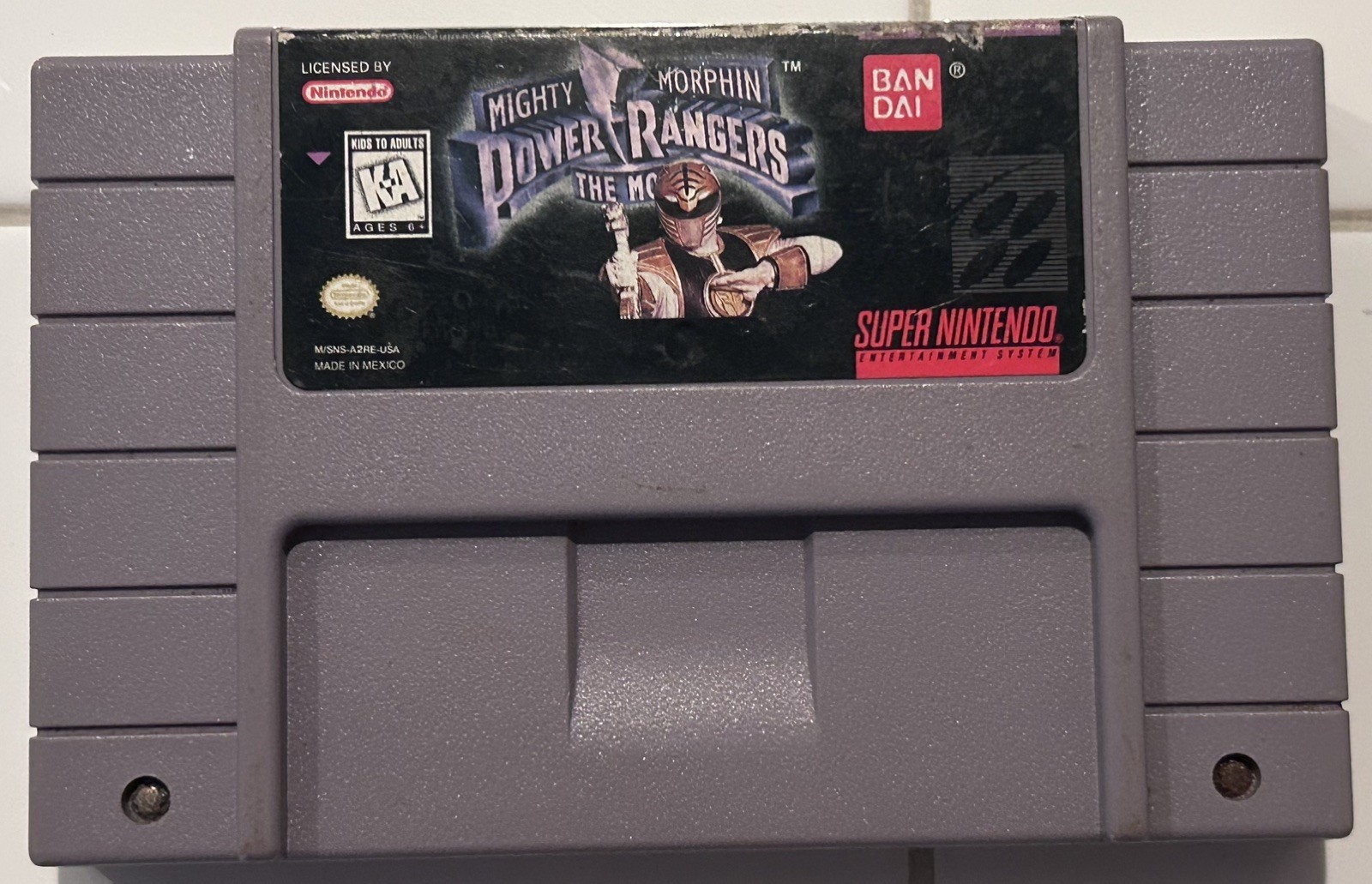 *AUTHENTIC / TESTED* Mighty Morphin Power Rangers The Movie SNES Super Nintendo