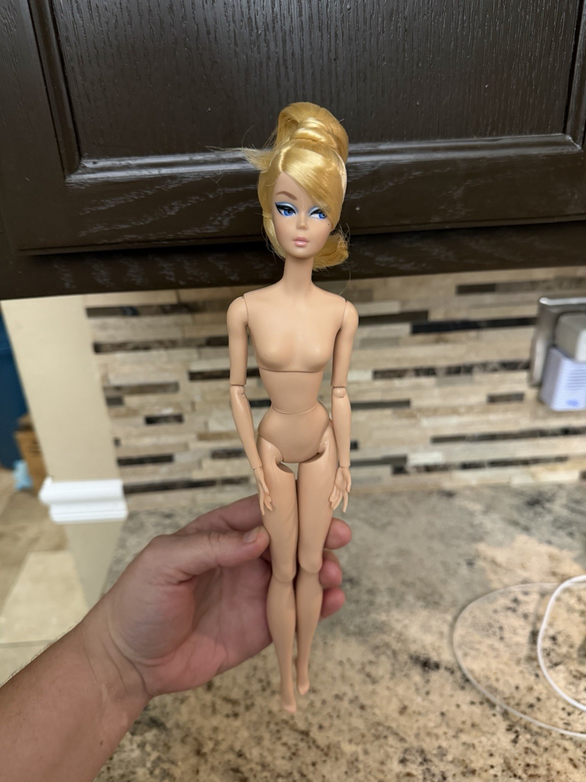Classic Black Dress Silkstone Barbie Doll Fashion Model Collection Nude