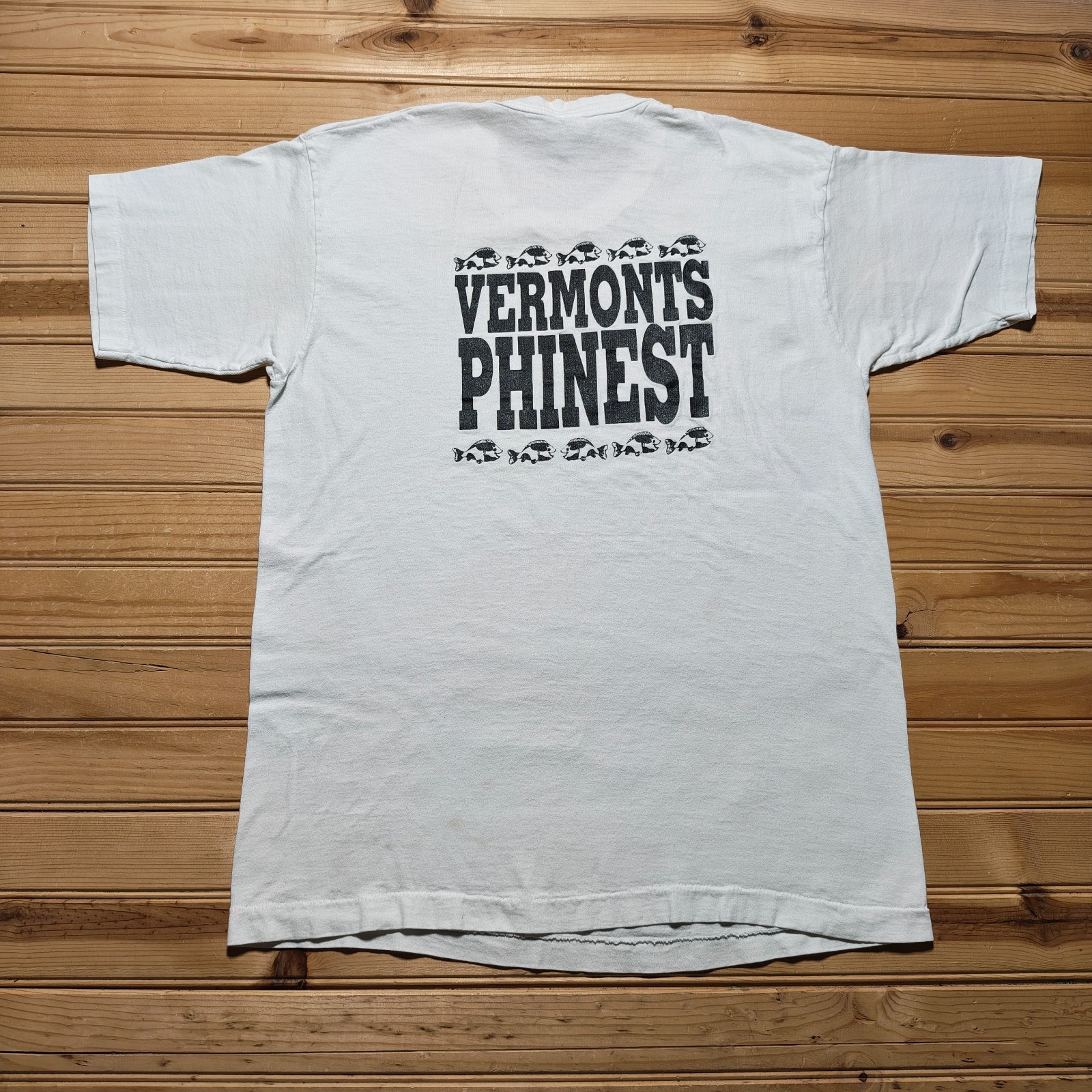 Vintage 90s Phish Vermonts Phinest Fish Single Stitch Graphic T-Shirt USA Large