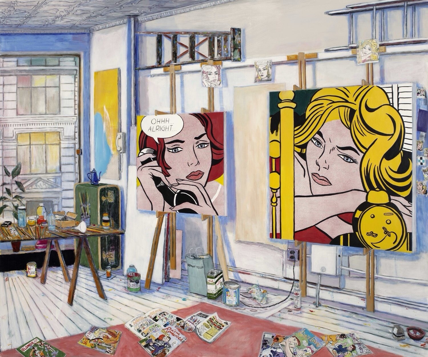 Damian Elwes- Roy Lichtenstein’s Studio - 2019 - Signed Limited EditionPrint