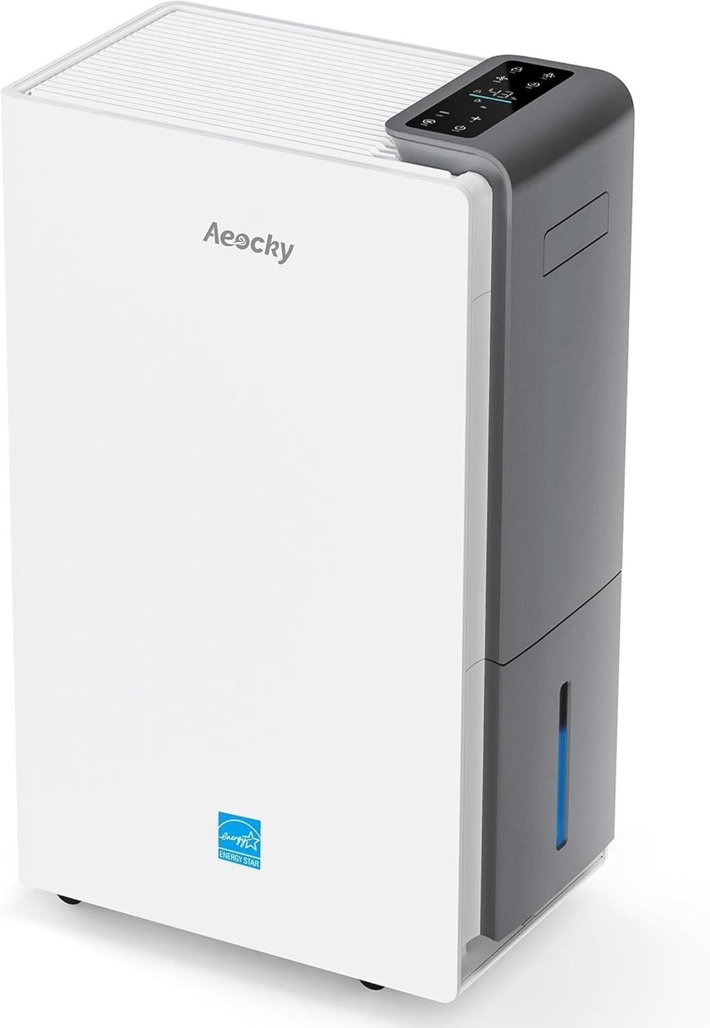 80 Pint Dehumidifier 4500 Sq Ft Basement Smart Drain AEOCKY RHEA-001, Light Use