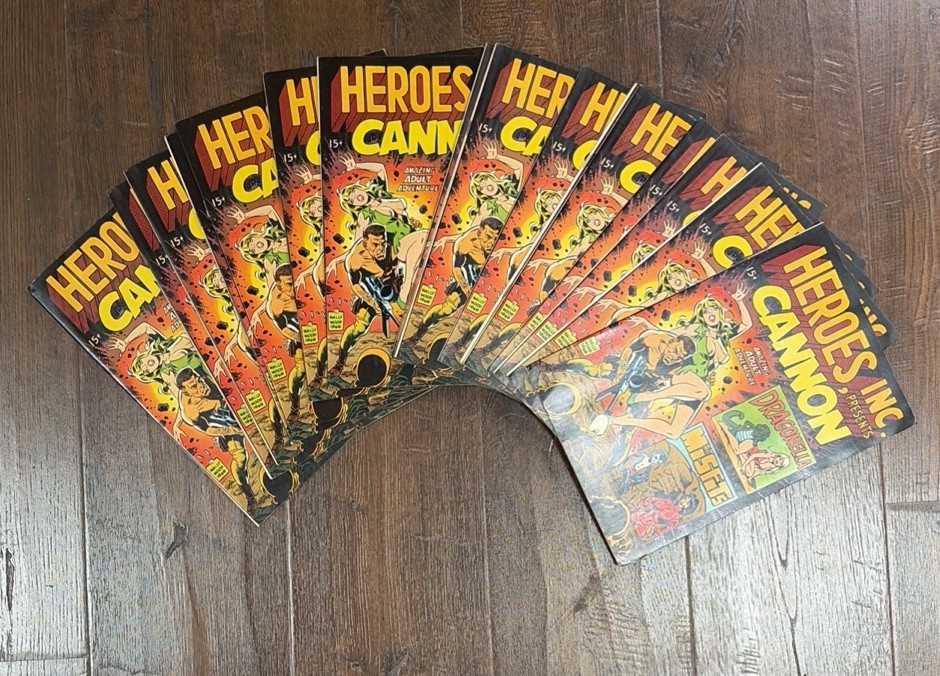 HEROES INC PRESENTS CANNON #1 Wally Wood Steve Ditko (1969) Lot of 17; LB15