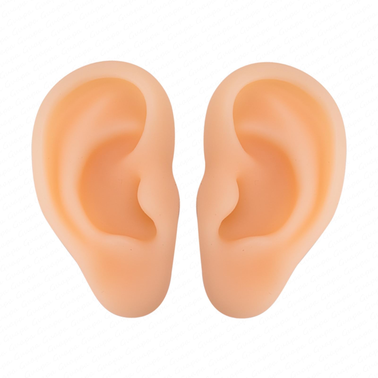 2PCS Realistic Silicone Ear Models – Soft Left & Right Fake Ears for Piercing...