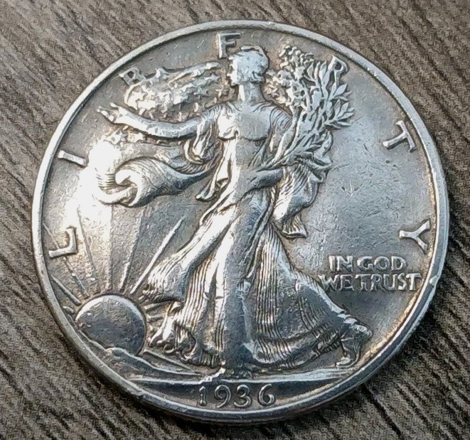1936-P XF Silver Walking Liberty Half Dollar -  #4