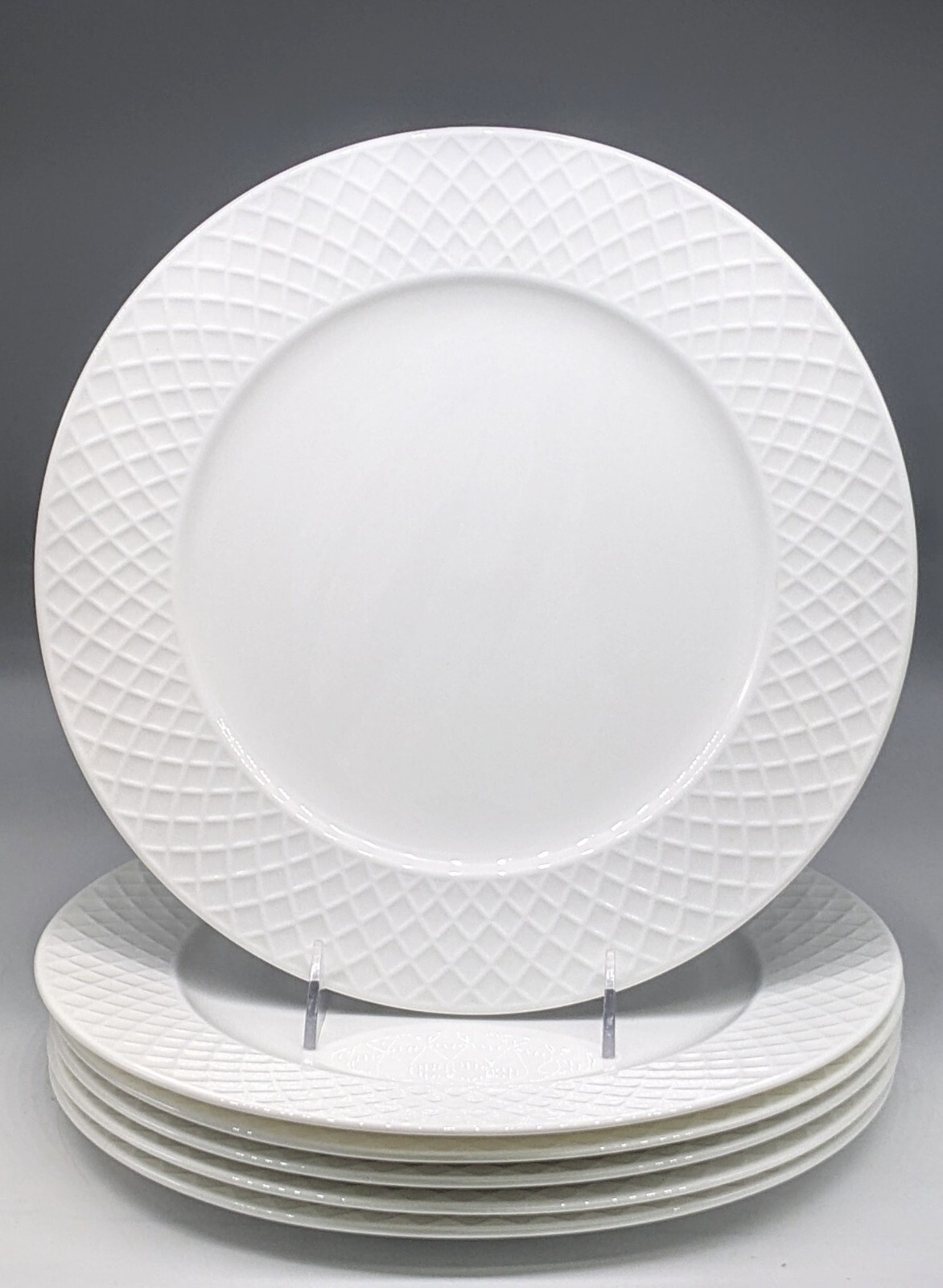 ONE Mikasa TRELLIS Dinner Plates 11\ ONE Mikasa TRELLIS Dinner Plates 11\