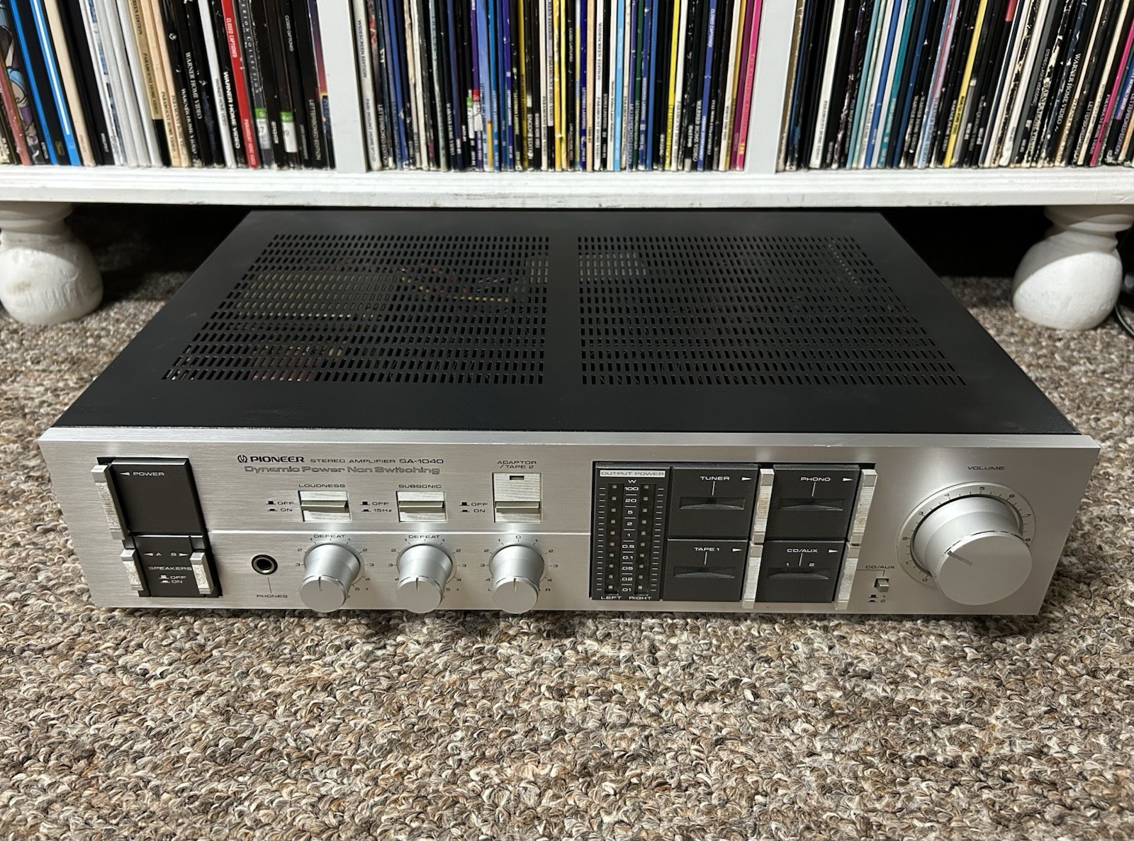 Vintage Pioneer SA-1040 Stereo Amplifier Dynamic Power Non-Switching TESTED READ