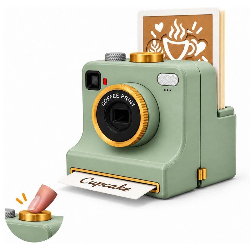 Latte Art Coffee Printer 4 Templates Cappuccino Foam Decor Tool 