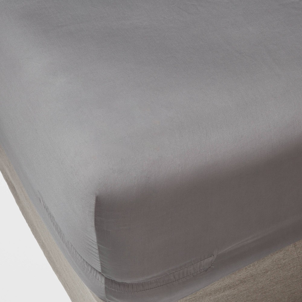 Threshold 400 Thread Count Performance Fitted Sheet - Cotton Sateen, Solid