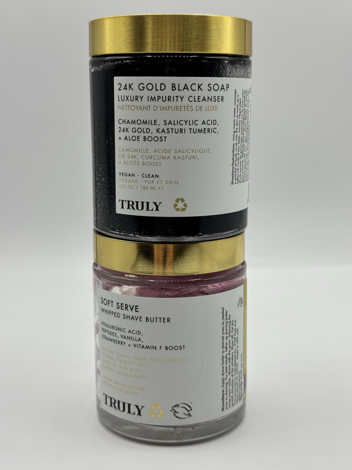 Truly 24K Gold Black Soap Luxury Impurity Cleanser 6oz Whipped Shave Butter NEW Truly 24K Gold Black Soap Luxury Impurity Cleanser 6oz Whipped Shave Butter NEW