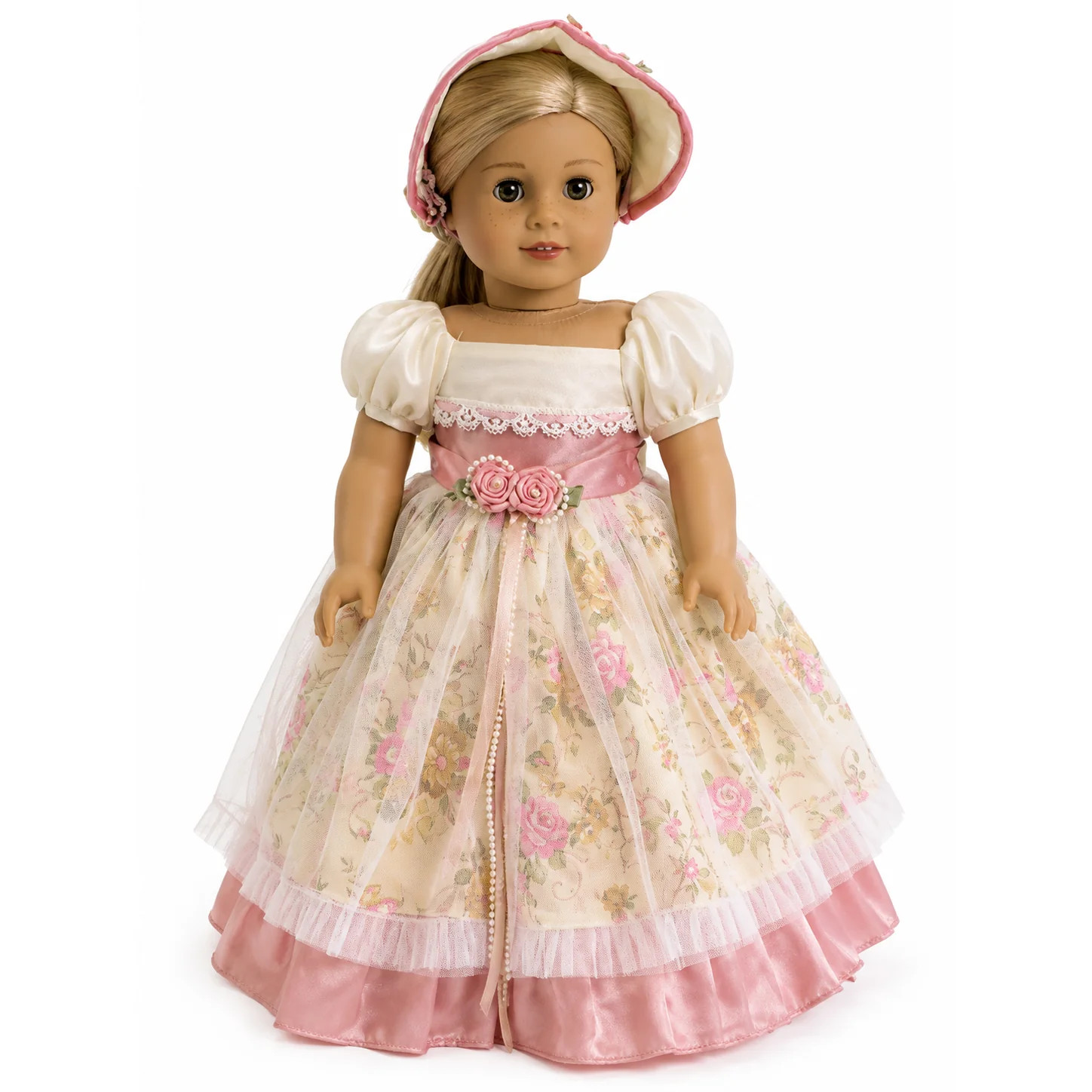 Colonial Pink & Yellow Floral Dress 18