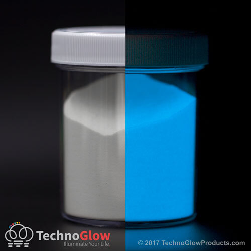 Blue Glow In The Dark Pigment Powder - GID and UV Reactive