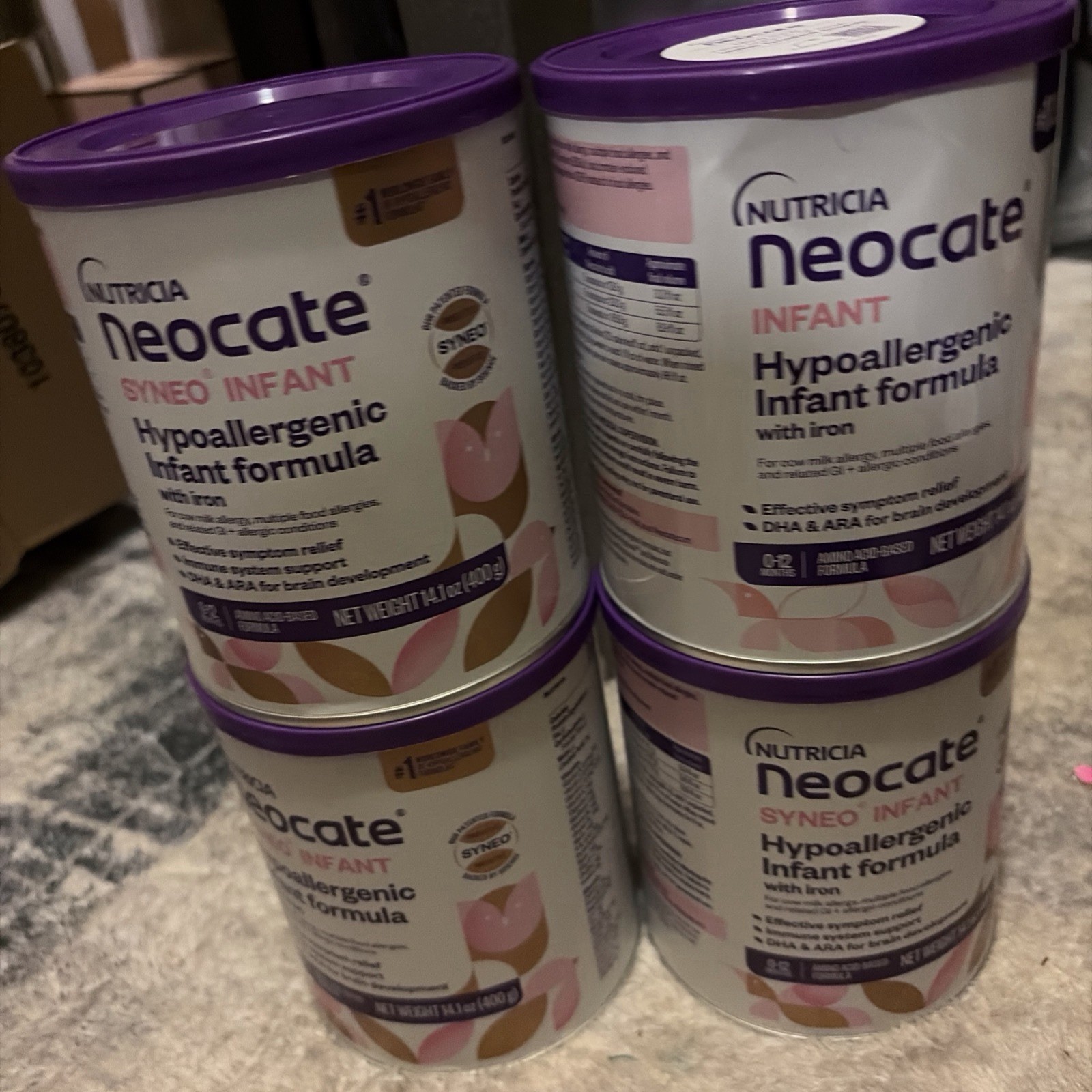 5 cans Infant  hypoallergenic   400 g