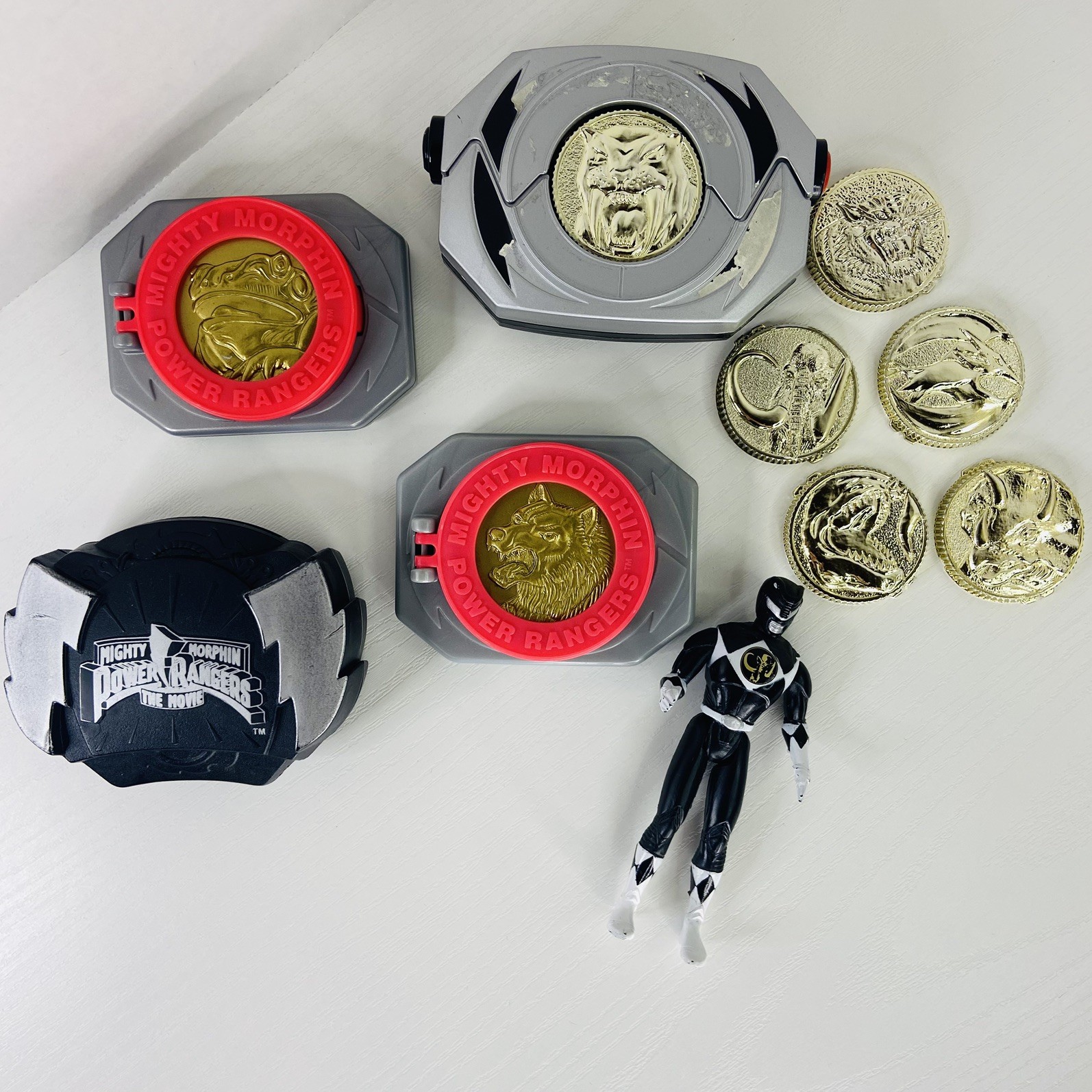 Vtg Bandai 1993 Mighty Morphin Power Rangers Morpher w/ Coins Bundle PLEASE READ