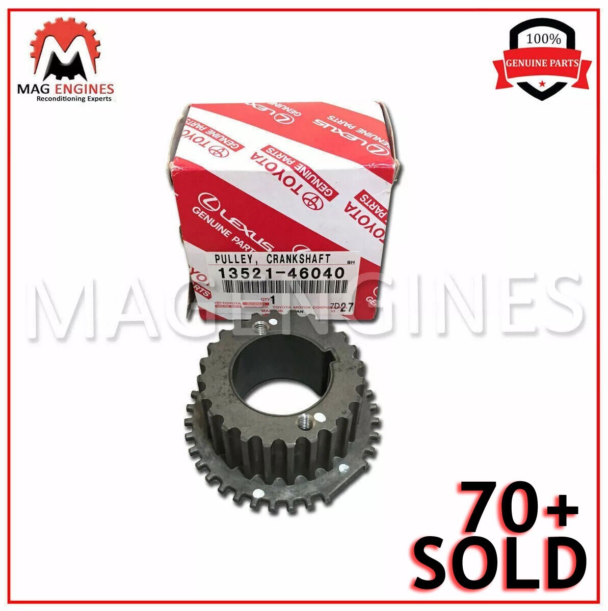 13521-46040 GENUINE OEM CRANKSHAFT TIMING PULLEY 1352146040