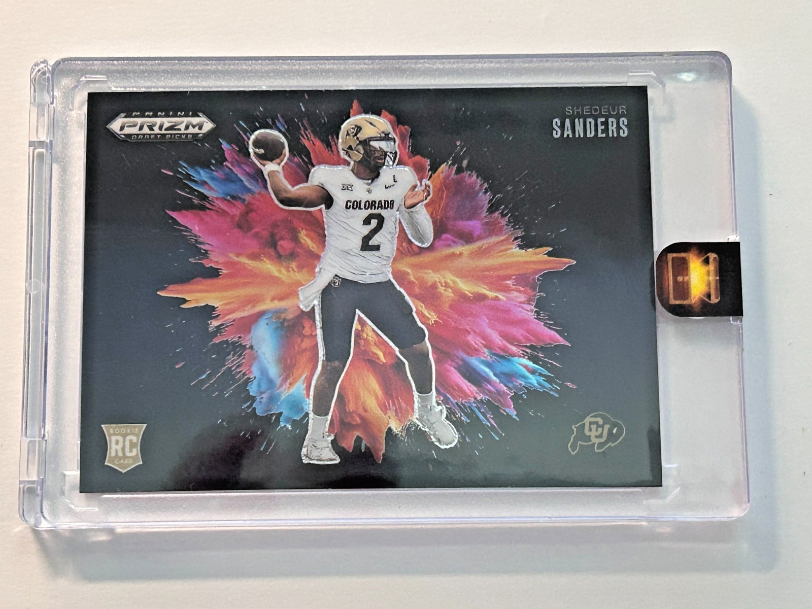 2025 Prizm Draft Picks #15-SHADEUR SANDERS (RC)-BLACK COLOR BLAST-SSP-RARE CARD 2025 Prizm Draft Picks #15-SHADEUR SANDERS (RC)-BLACK COLOR BLAST-SSP-RARE CARD
