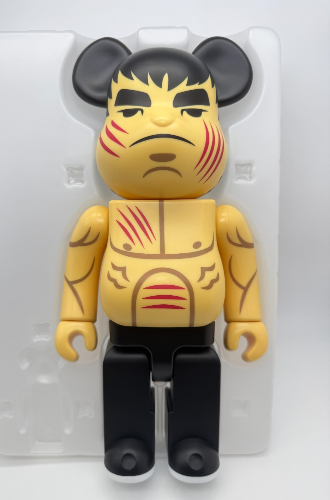 Bearbrick Bruce Lee x BAIT x Kano 400% Figure ONLY Enter The Dragon Medicom Toy