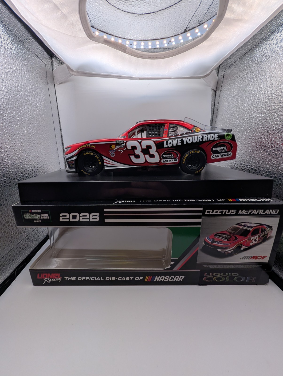 Cleetus McFarland 2026 Tommys Car Wash Liquid Color 1/24 Nascar Diecast 120 Made