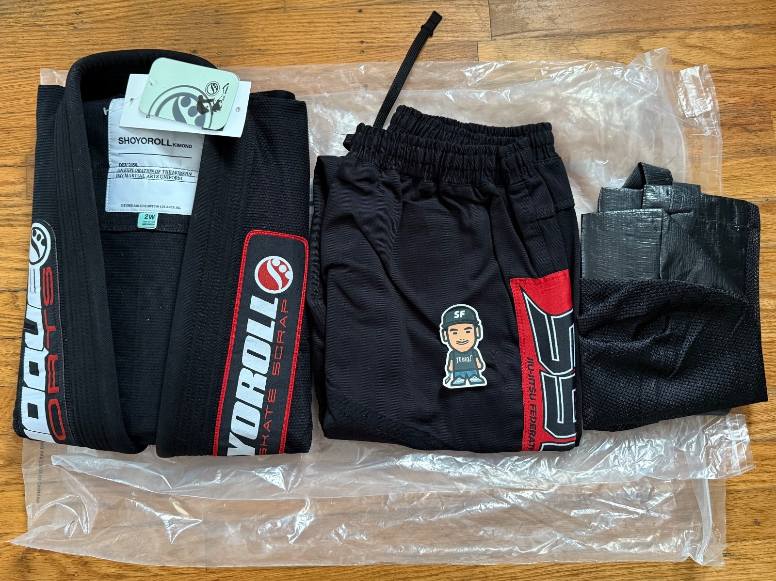 NEW 2024 SHOYOROLL AK16124 \'24 Federation Kimono BLACK GI JIU JITSU BJJ RARE 2W