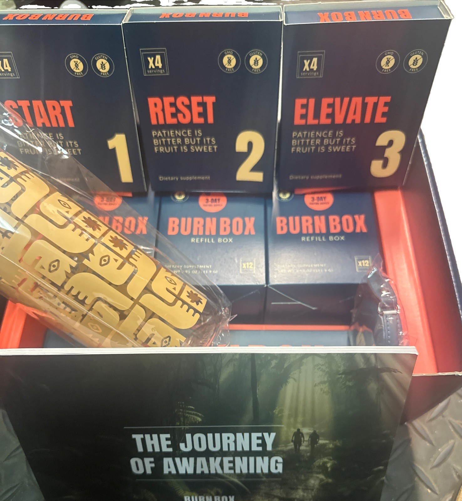 🔥BURNBOX 3 Day Fasting Kit 48 Packs Bone Broth Fiber Electrolytes 15.37 oz