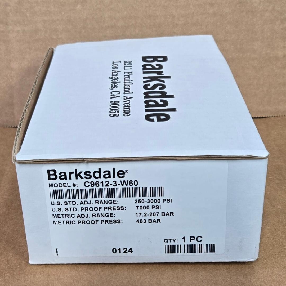 New Barksdale Model # C9612-3-W60 | Pressure Switch New Barksdale Model # C9612-3-W60 | Pressure Switch