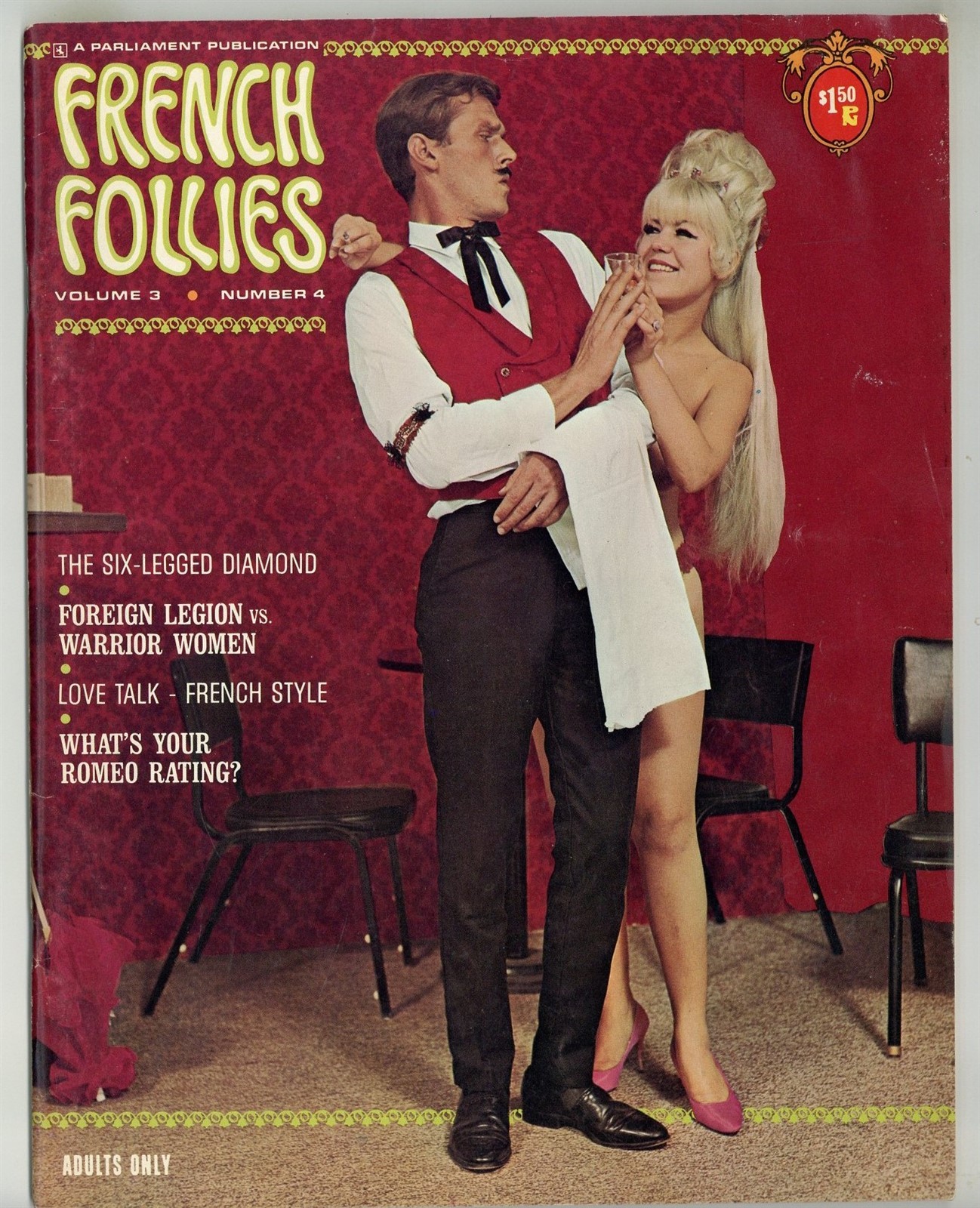 French Follies 1967 Elmer Batters Stockings Nylons 88pgs Legs Magazine M39188