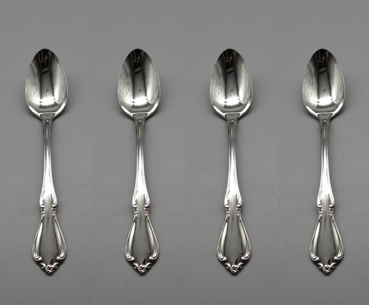 Oneida Stainless CHATEAU Teaspoons COMMUNITY USA Set of FOUR *
