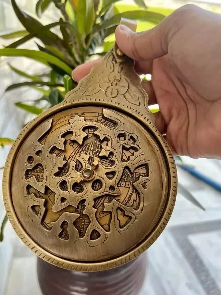 Vintage Antique Brass Astrolabe English Globe Navigation Maritime Astrological Vintage Antique Brass Astrolabe English Globe Navigation Maritime Astrological