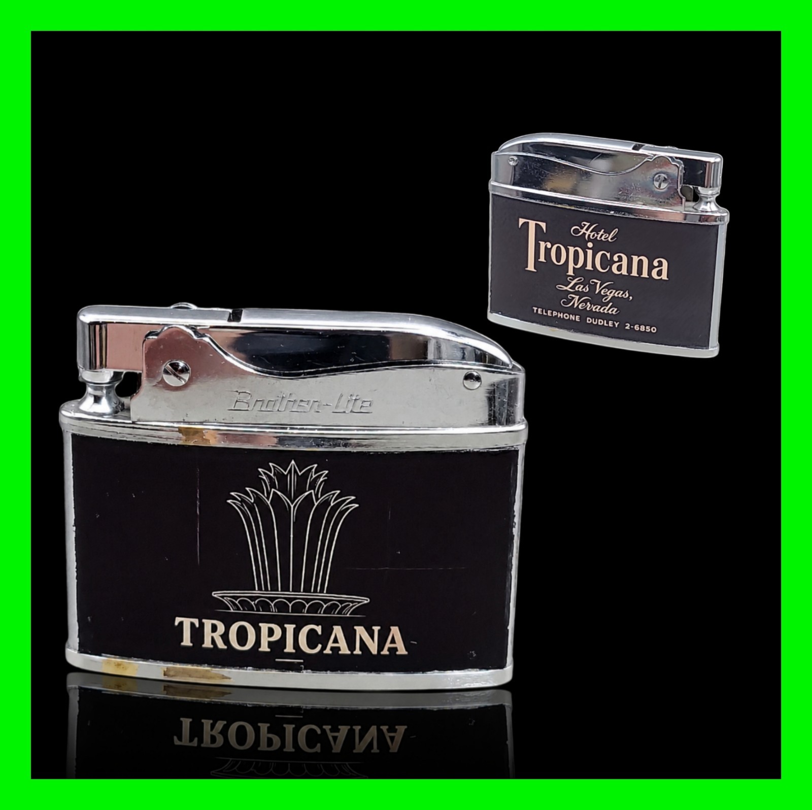 Hotel Tropicana Las Vegas Nevada Casino Resort Strip Vintage Flat Ad Lighter