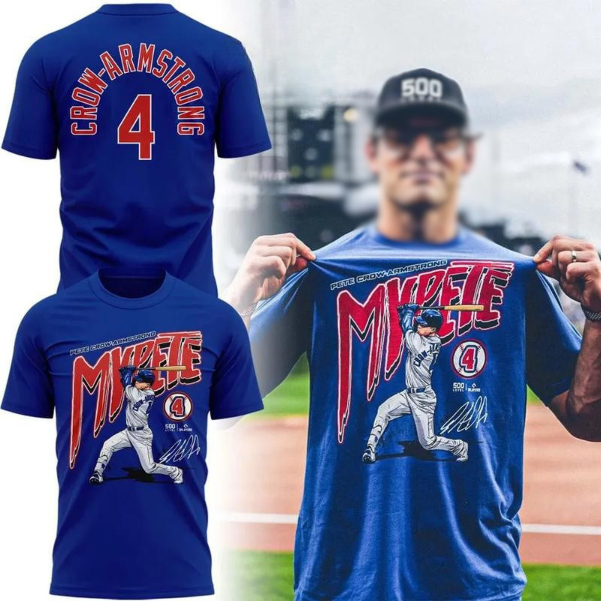 HOT Chi.ca.go Cubs Crow #4 Armstrong MVPETE 2026 Royal Blue Graphic T-Shirt