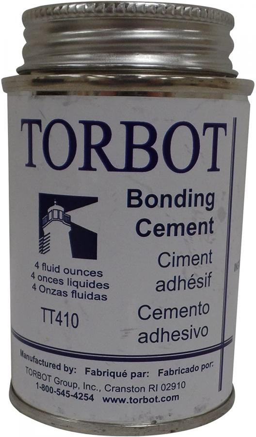Torbot Liquid Bonding Cement, 4 Oz. Can, Brush Cap, Latex, White, 1 Count, TT410 Torbot Liquid Bonding Cement, 4 Oz. Can, Brush Cap, Latex, White, 1 Count, TT410