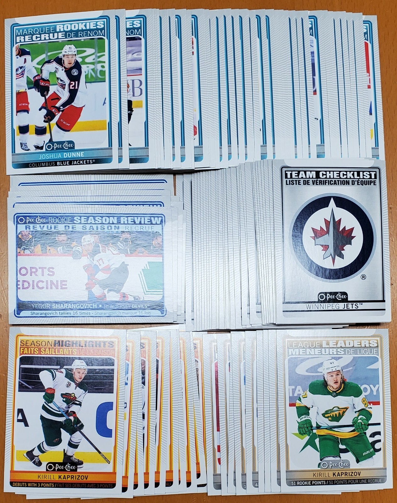 2021/22 O-Pee-Chee Complete 600 Card Complete Set - includes cards #501 thru 600