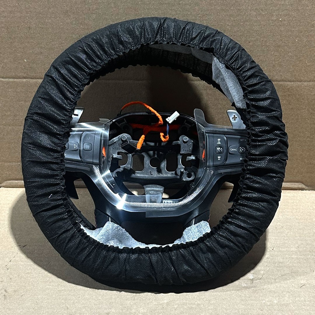 NEW OEM 2021-2024 Ram TRX 1500 Steering Wheel w/Carbon Fiber & Suede 7FX561TRAB NEW OEM 2021-2024 Ram TRX 1500 Steering Wheel w/Carbon Fiber & Suede 7FX561TRAB