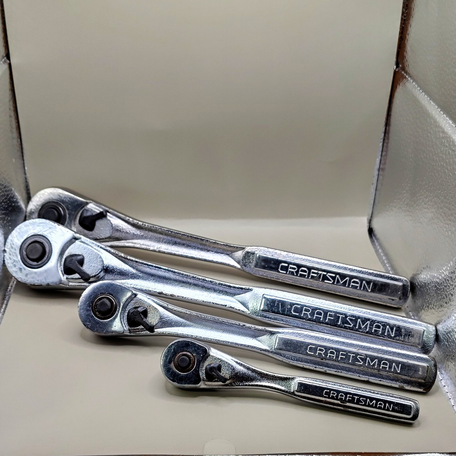 Vintage Craftsman USA Made Ratchet Lot/4x Ratchets 1/2\ Vintage Craftsman USA Made Ratchet Lot/4x Ratchets 1/2\