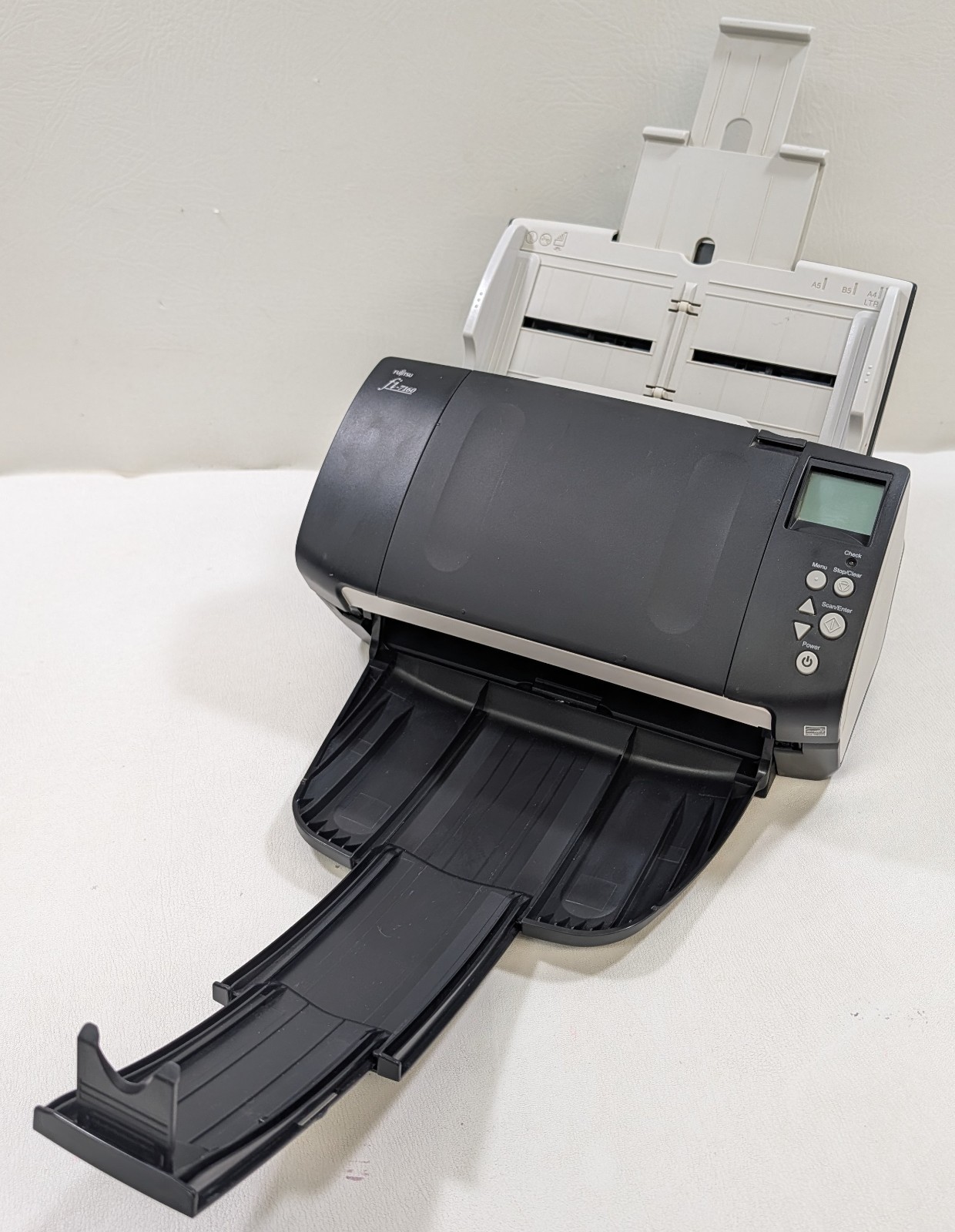 Fujitsu fi-7160 Document Scanner w/ USB Cable, Feeder, Tray - Tested, Works Well