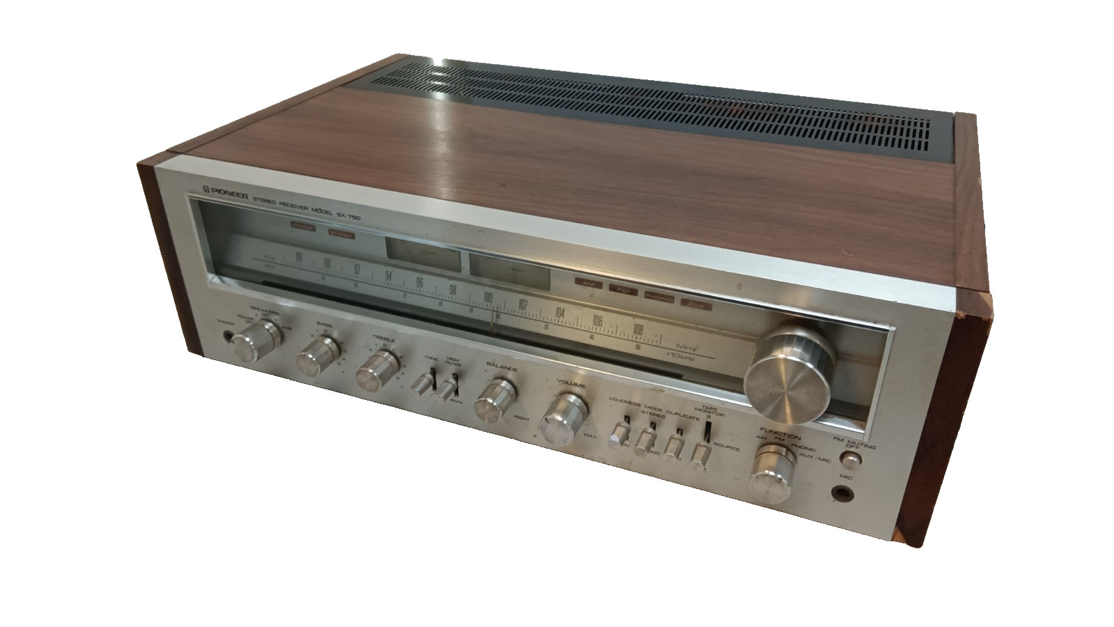 Pioneer SX-750 Receiver Wood Case READ | Tested