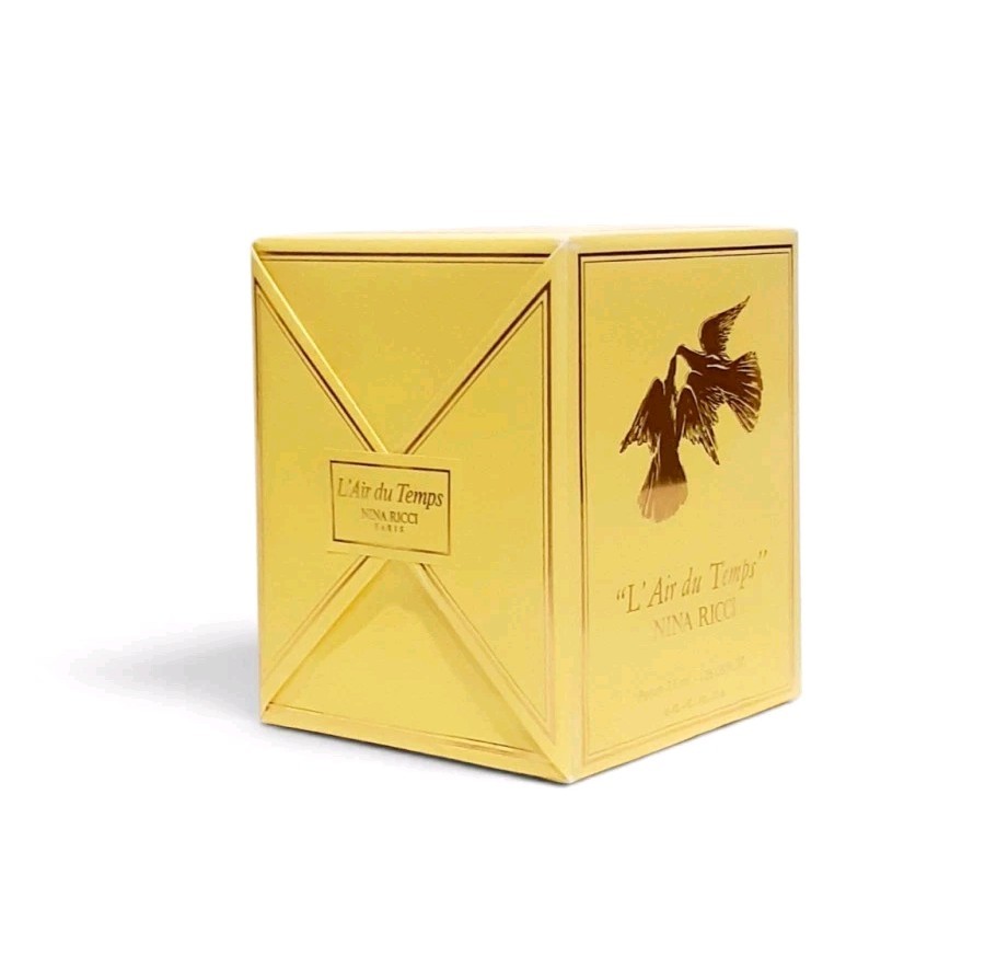 Vintage Nina Ricci L\'air du Temps 1/4 oz Parfum Crystal Lalique Design SEALED