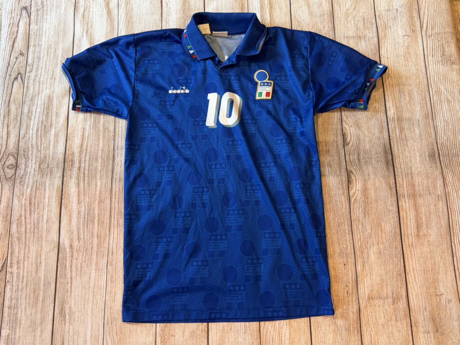 Diadora 1994 Italy Baggio Home Jersey