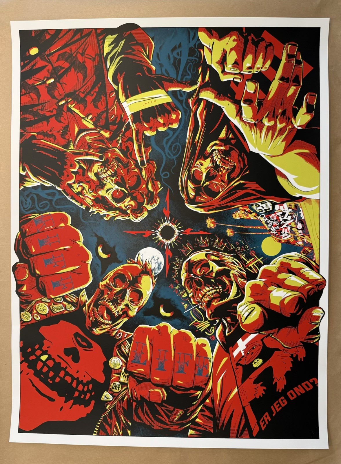 Metallica Skeleton Rotation XXX/450 Limited Edition Poster Sold Out