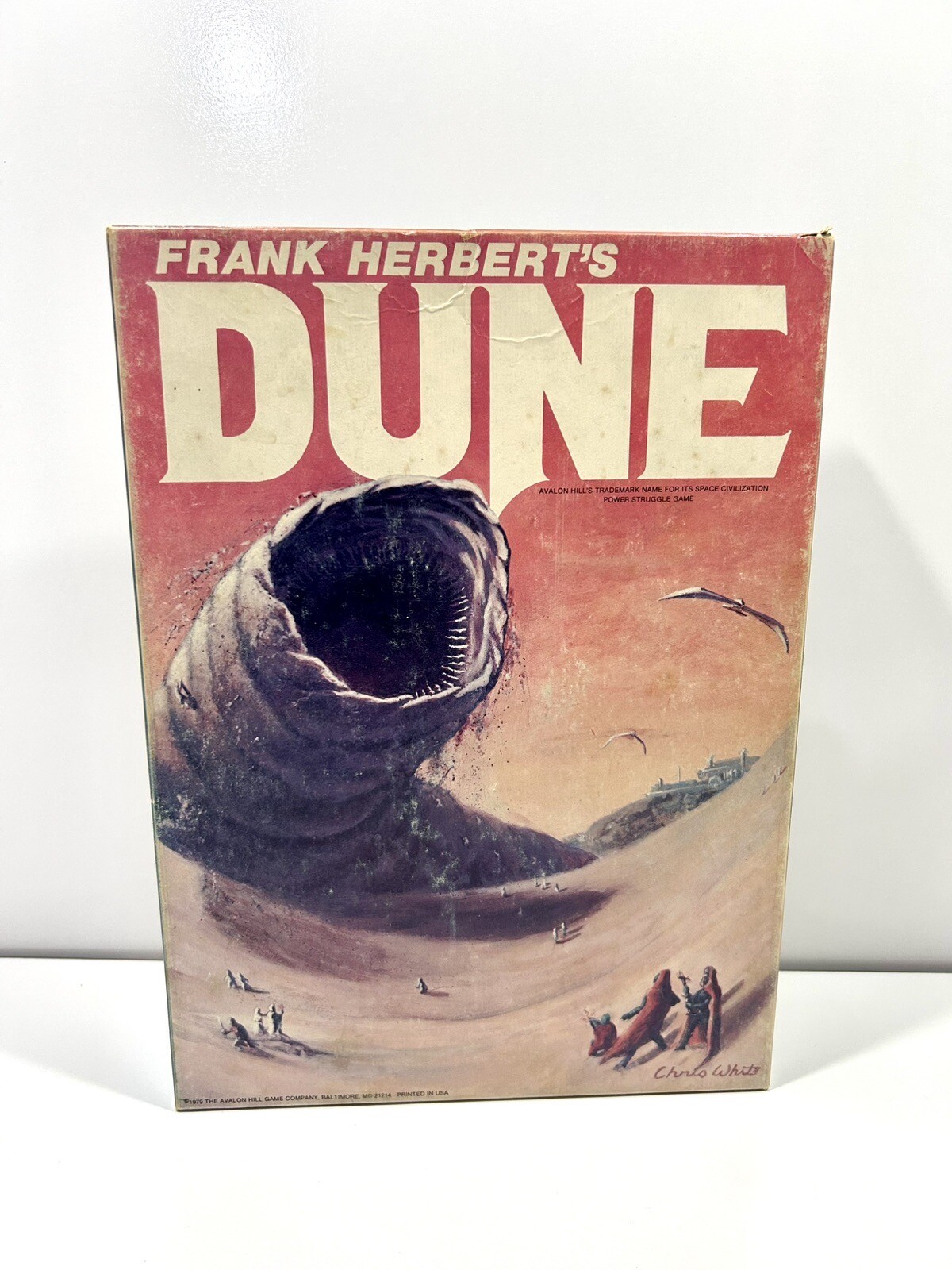 Vintage DUNE Bookcase Game Avalon Hill 1979 Frank Herbert\'s USA Complete