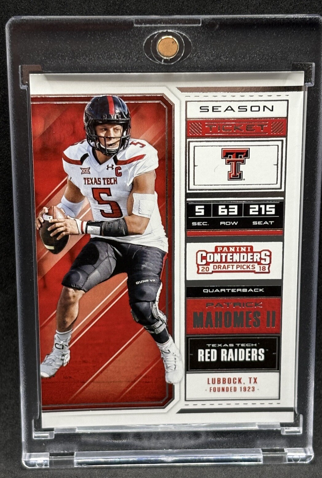Patrick Mahomes RARE ROOKIE TICKET INVESTMENT CARD PANINI CHIEFS MVP MINT Patrick Mahomes RARE ROOKIE TICKET INVESTMENT CARD PANINI CHIEFS MVP MINT