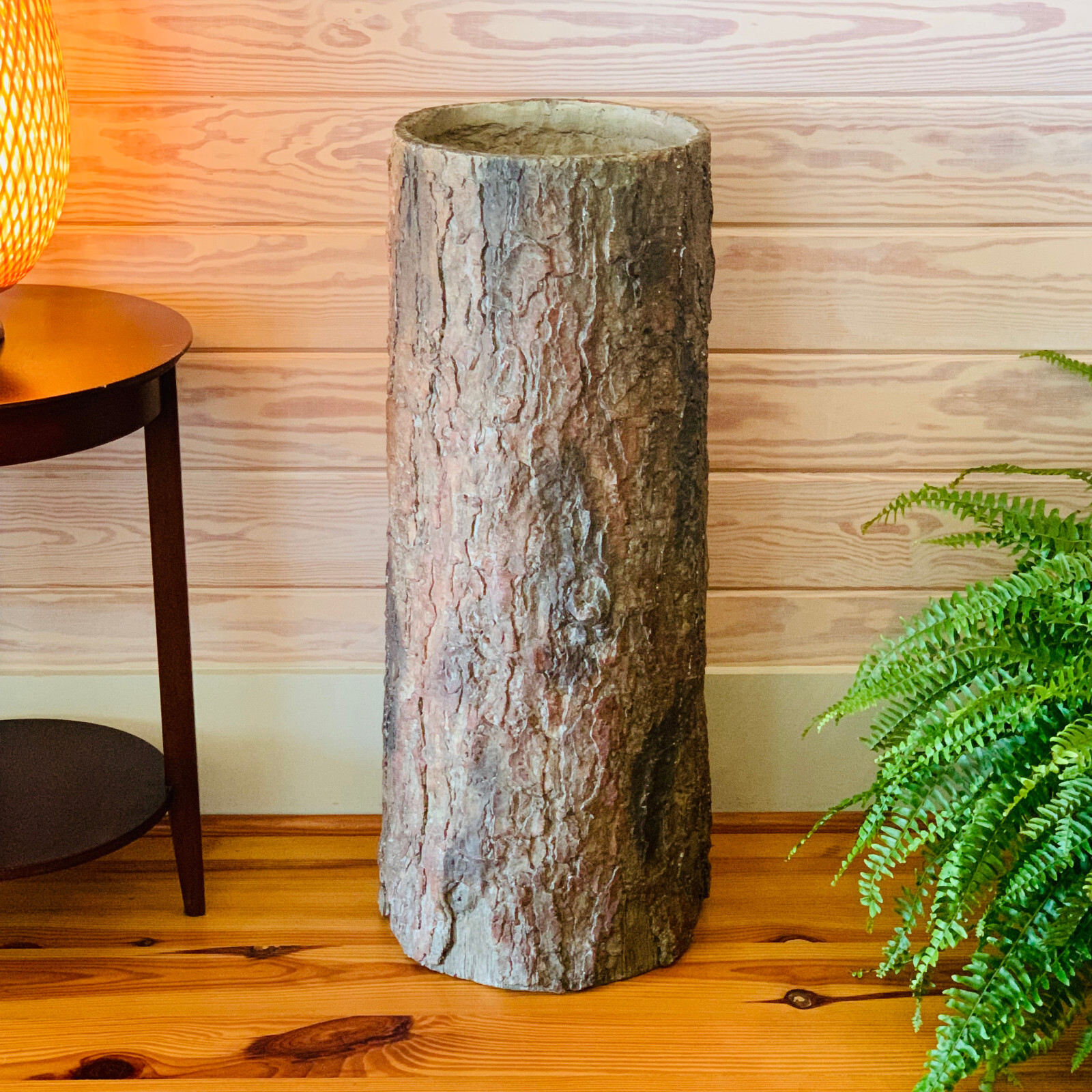 Country Corner 🌳 Unique Rustic Woodland Realistic Tree Stump Garbage Bin.