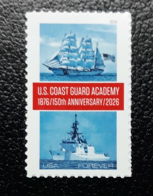 US Scott #6117, 2026 Forever, U.S. Coast Guard Academy 150th Anniversary, Single