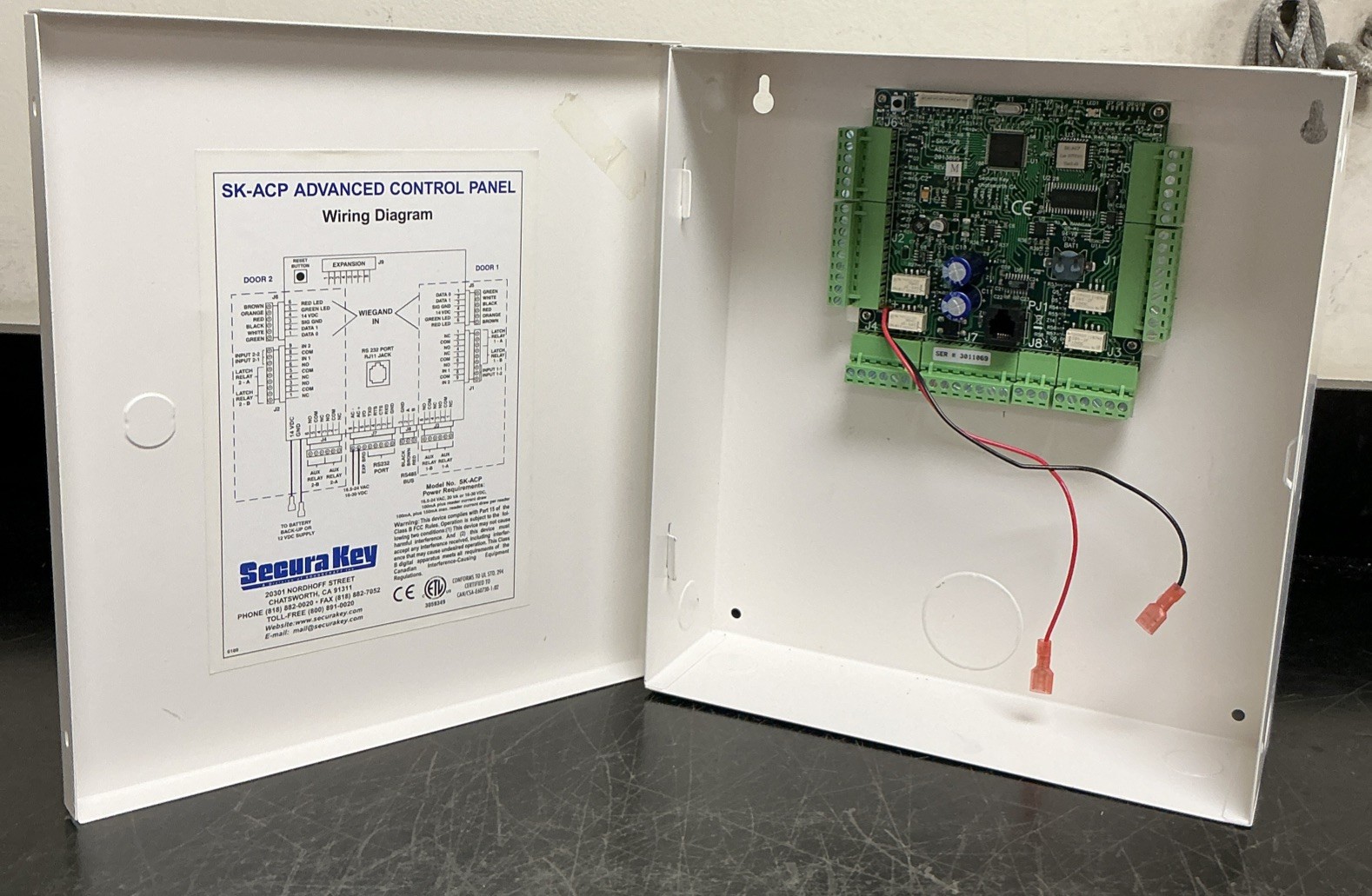 Secura Key SK-ACP Advanced Control Panel with Ethernet Circuit Board | 11x10x3 Secura Key SK-ACP Advanced Control Panel with Ethernet Circuit Board | 11x10x3