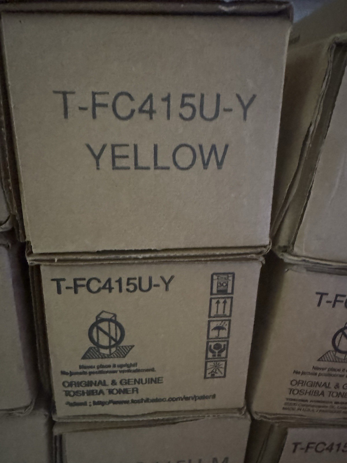 Genuine Toshiba T-FC415U-Y Yellow Toner TFC415UY OEM 2515AC 3015AC 3515AC 4515AC