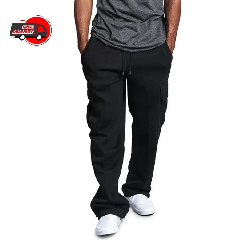 G-Style USA Men\'s Jogger Heavy Weight Fleece Cargo Pocket Sweat Pants.